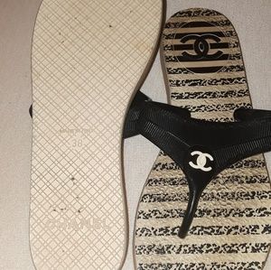 Coco Chanel flip flops
